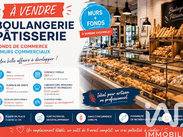 Vente Fond de commerce 0 pièces 282 m2 Pau