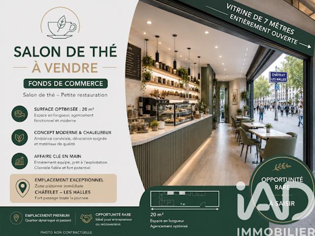 Vente Fond de commerce 0 pièces 20 m2 Paris 3ème