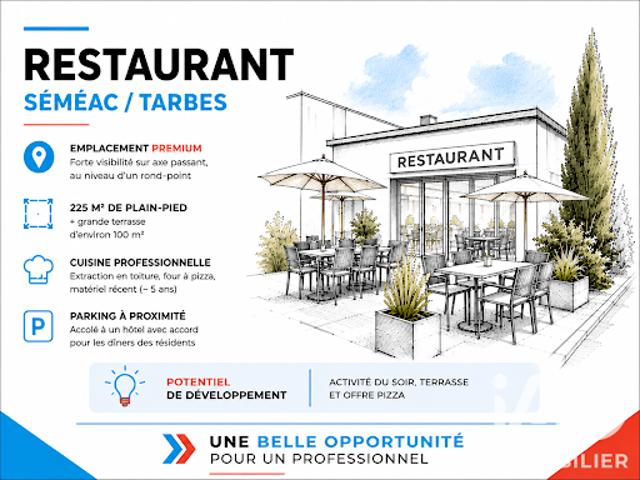 Vente Fond de commerce 0 pièces 225 m2 Séméac