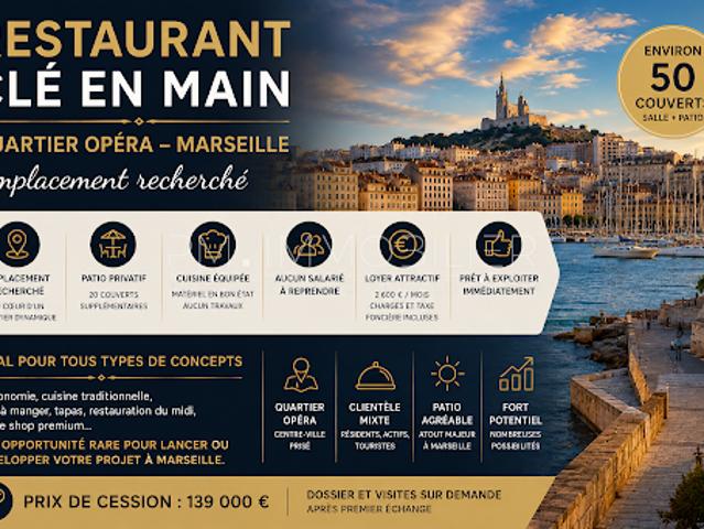 Vente Fond de commerce 0 pièces 70 m2 Marseille 1er