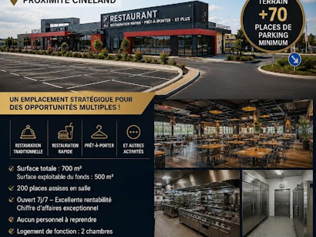 Vente Fond de commerce 0 pièces 720 m2 Saint Brieuc