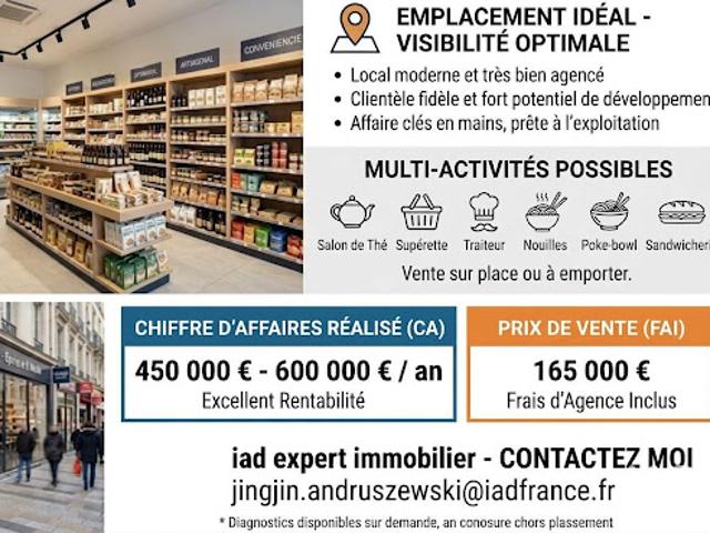Vente Fond de commerce 0 pièces 95 m2 Paris 5ème