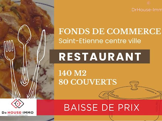 Vente Fond de commerce 142 m2 Saint Etienne
