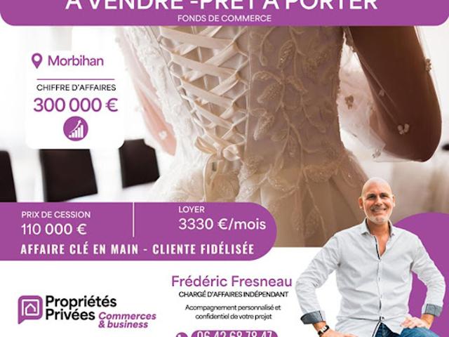 Vente Fond de commerce 150 m2 Vannes