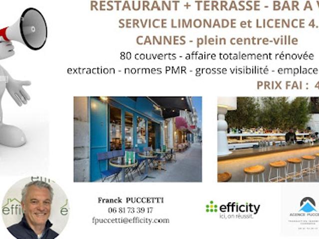 Vente Fond de commerce 120 m2 Cannes