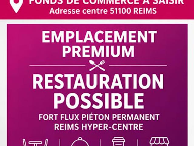 Vente Fond de commerce 120 m2 Reims