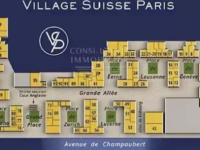 Vente Fond de commerce 1 pièce 93 m2 Paris 15ème