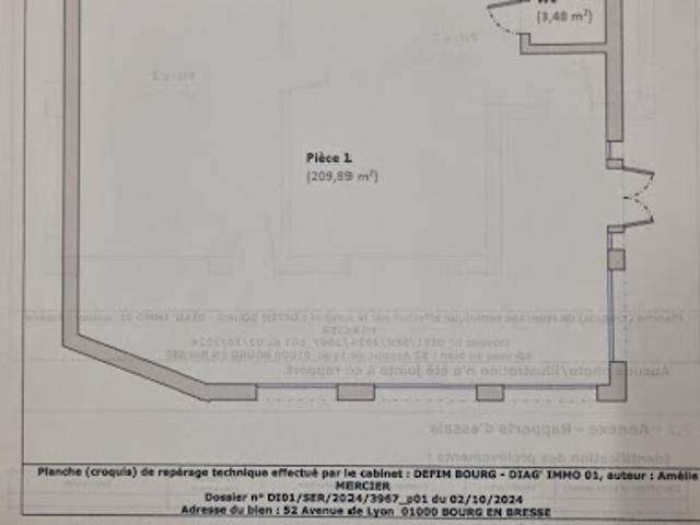 Vente Fond de commerce 209 m2 Bourg en Bresse