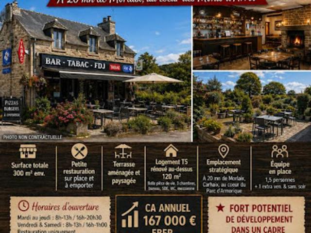 Vente Fond de commerce 220 m2 Huelgoat