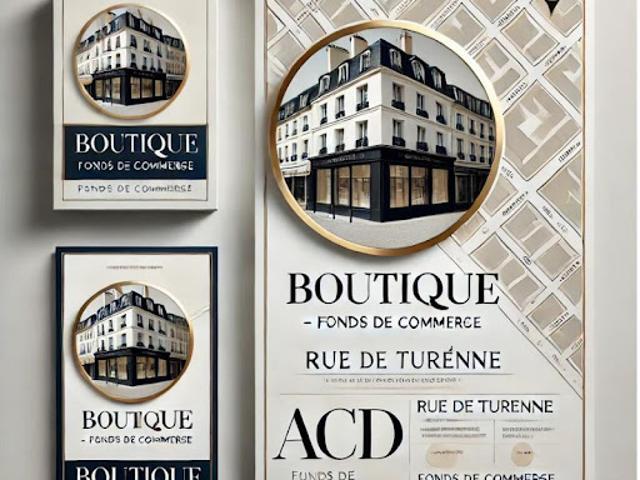 Vente Fond de commerce 2 pièces 30 m2 Paris 4ème
