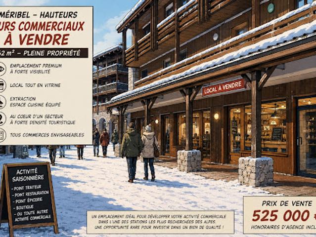 Vente Fond de commerce 2 pièces 62 m2 Méribel les Allues