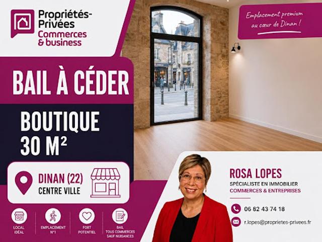 Vente Fond de commerce 30 m2 Dinan