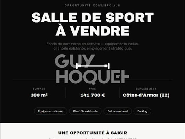 Vente Fond de commerce 0 pièces 390 m2 Côtes d'Armor