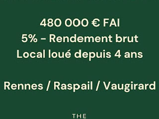 Vente Fond de commerce 30 m2 Paris 6ème