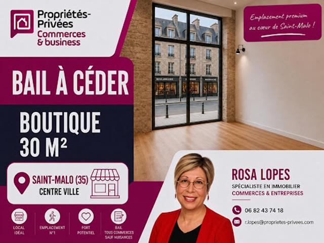 Vente Fond de commerce 30 m2 Saint Malo