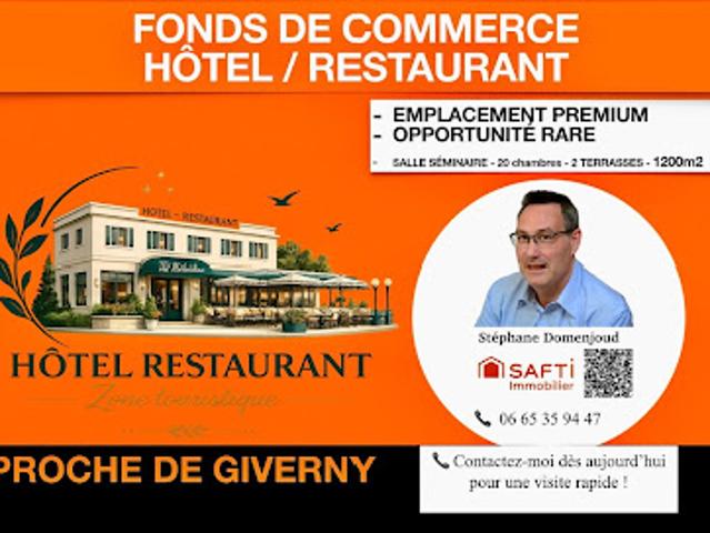 Vente Fond de commerce 33 pièces 1200 m2 Giverny