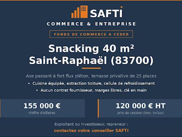Vente Fond de commerce 40 m2 Saint raphael