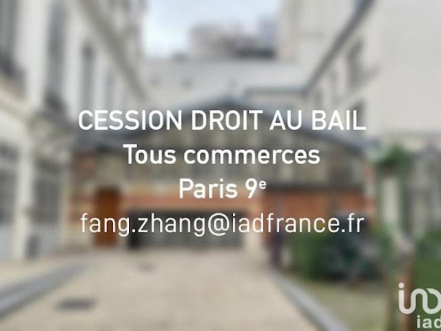 Vente Fond de commerce 42 m2 Paris 9ème