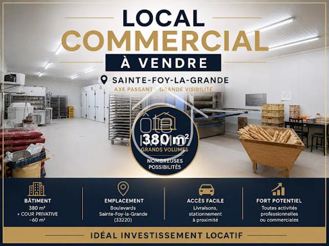 Vente Fond de commerce 4 pièces 380 m2 Sainte Foy la Grande