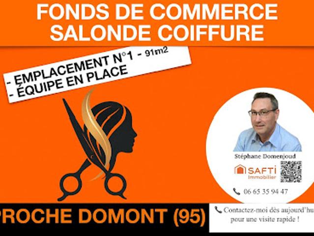 Vente Fond de commerce 4 pièces 91 m2 Domont