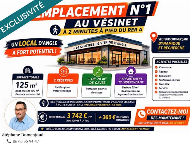 Vente Fond de commerce 6 pièces 195 m2 Le Vésinet