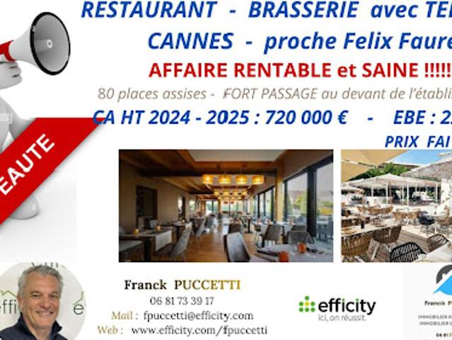 Vente Fond de commerce 80 m2 Cannes