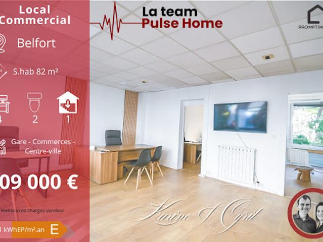 Vente Bureaux 4 pièces 82 m2 Belfort