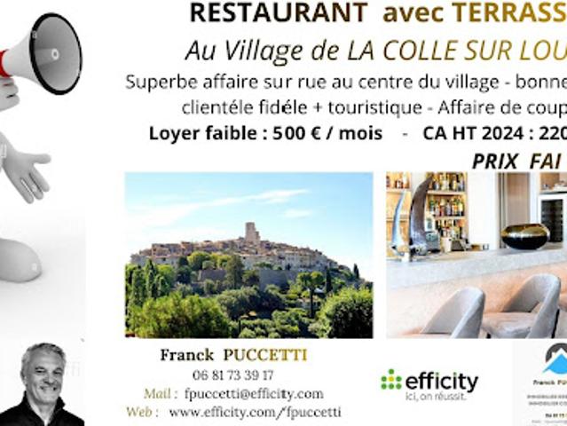 Vente Fond de commerce 90 m2 La Colle sur Loup