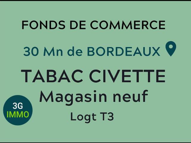 Vente fonds de commerce Tabac à Bordeaux