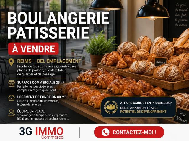 Vente fonds de commerce Boulangerie Patisserie à Tinqueux