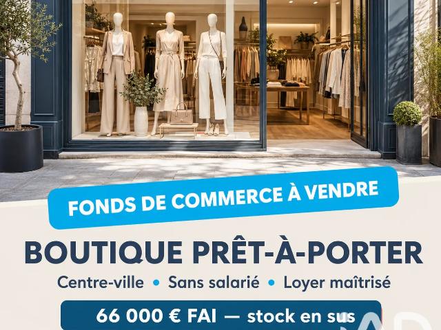 Vente Habillement, Textile 75 m²