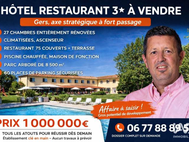 Vente Hôtel restaurant 1 600 m²