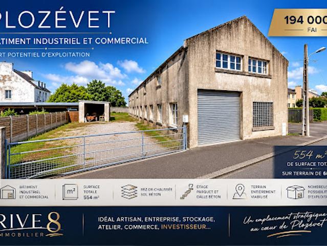 Vente Immeuble 554 m2 Plozévet
