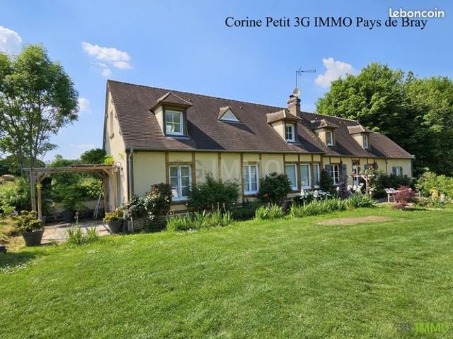 Vente | Longère | 8p | 5ch | 150 m² | Cuigy en Bray | Terrasse · Jardin