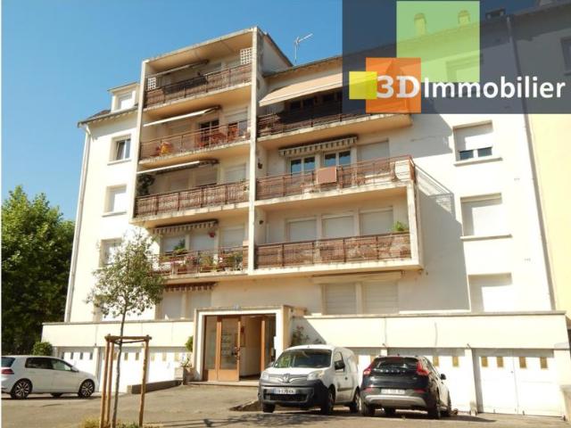 VENTE: LONS LE SAUNIER 39, À VENDRE APPARTEMENT T4 de 97.25 M² avec balcon, garage, parking, cave et grenier