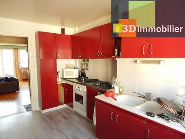 VENTE: LONS LE SAUNIER 39, À VENDRE APPARTEMENT T4 de 97.25 M² avec balcon, garage, parking, cave et grenier