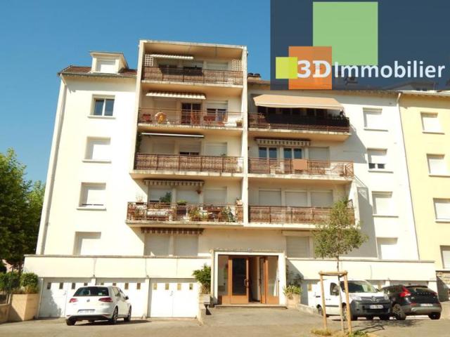 VENTE: LONS LE SAUNIER 39, À VENDRE APPARTEMENT T4 de 97.25 M² avec balcon, garage, parking, cave et grenier
