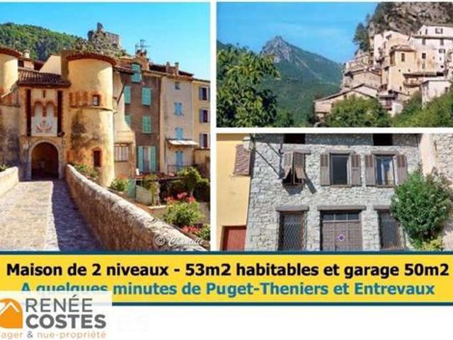 Vente Maison 3 pièces 53 m2 Puget Théniers