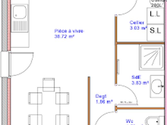 Vente Maison 3 pièces 93.23 m2 Médis