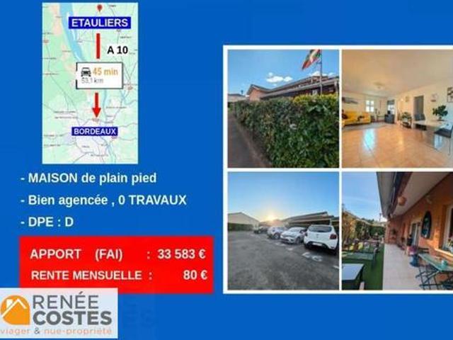 Vente Maison 3 pièces 70 m2 Etauliers