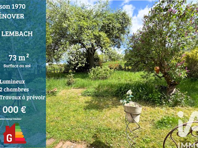Vente Maison 3 pièces 73 m2 Lembach