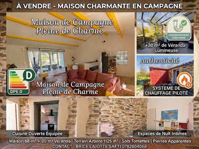 Vente Maison 3 pièces 88 m2 La Boissière des Landes