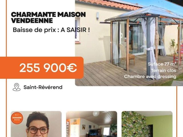 Vente maison 3 pièces Saint Révérend 85