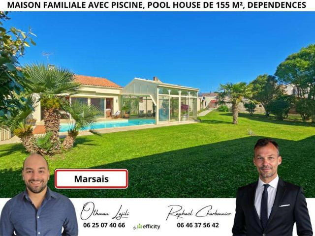 Vente maison 10 pièces Marsais 17