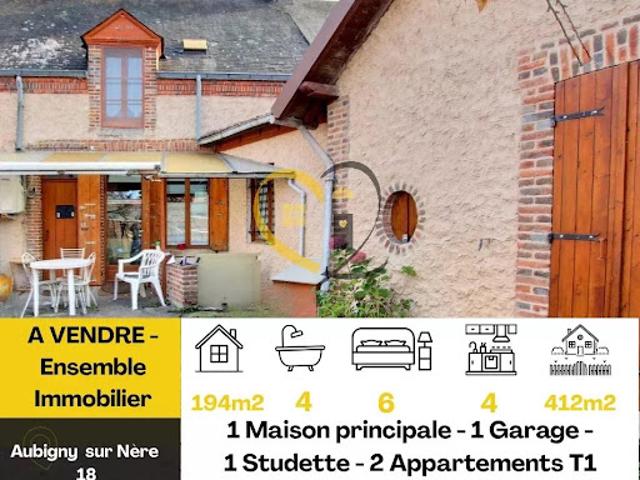 Vente Maison 194 m2 Aubigny sur Nère