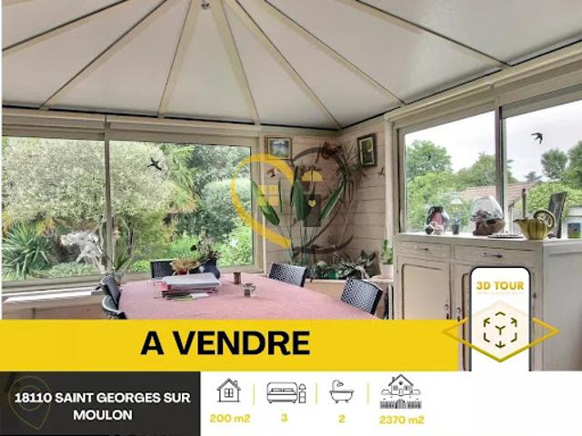 Vente Maison 7 pièces 200 m2 Saint Georges sur Moulon