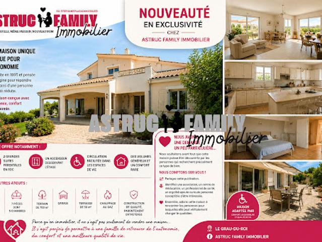 Vente Maison 7 pièces 213 m2 Le Grau du Roi