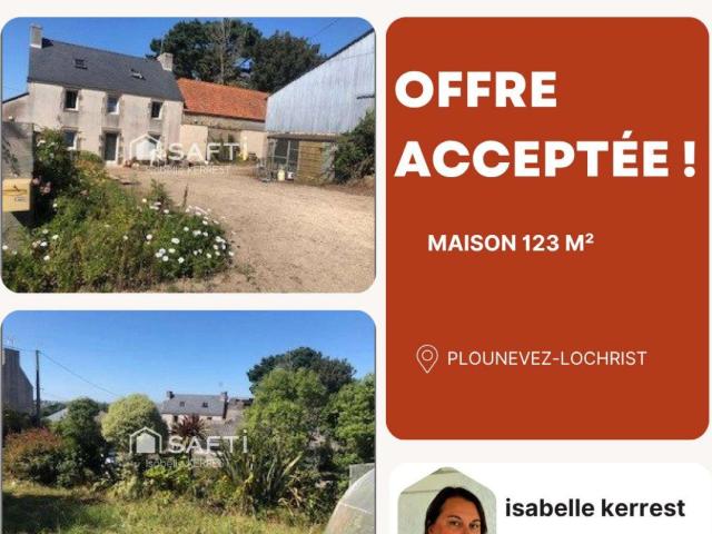 Vente maison 7 pièces Plounévez Lochrist 29