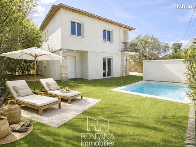 Vente | Maison | 7p | 6ch | 155 m² | Saint Just | Expo Ouest | Terrasse · Balcon · Jardin · Piscine