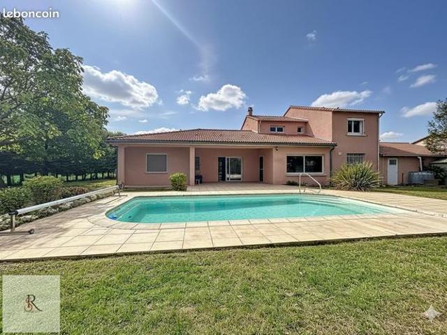 Vente | Maison | 7p | 6ch | 214 m² | Saint Nicolas de la Grave | Terrasse · Jardin · Piscine
